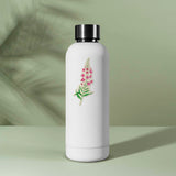 Alaska Fireweed Floral Sticker on Water Bottle
