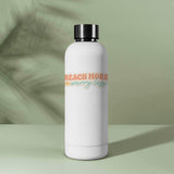Beach More Worry Less Funny Beach Sticker on Water Bottle