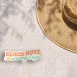 Cute Jersey Shore Sticker Outdoors on Beach Blanket