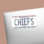 Chiefs Missouri License Plate Sticker