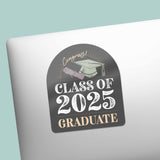 Class of 2025 Graduation Sticker on Laptop