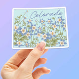 Columbine Flower Colorado Bumper Sticker Large