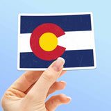 Colorado Flag Bumper Sticker Large