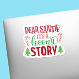 Dear Santa Sticker on Laptop