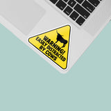 Texas Longhorn Easily Distracted by Cows Decal on Laptop