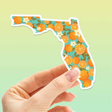 Florida Orange Bumper Sticker - Cute FL Decals