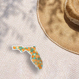 Florida Orange Bumper Sticker - Cute FL Decals