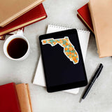Florida Orange Bumper Sticker - Cute FL Decals