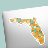 Florida Orange Bumper Sticker - Cute FL Decals