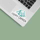 Happy Camper Tent Sticker