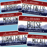 Idaho License Plate Stickers - Choose from 25+ ID City & Saying Decals