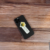 Monet Flowers Quote Sticker