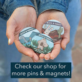 More cute cryptid pins, magnets, and stickers in our shop!