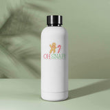 Oh Snap Gingerbread Man Christmas Decal on Water Bottle