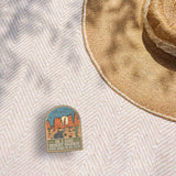 On a Dark Desert Highway Southwest Arizona Bumper Sticker Outdoors on Beach Blanket