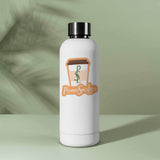 Pumpkin Spice Latte PSL Sticker on White Water Bottle