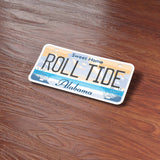 Roll Tide Alabama License Plate Sticker