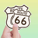 Route 66 Bumper Sticker, Size Comparison