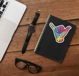 Tie Dye Sticker on Journal