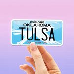 Tulsa Oklahoma License Plate Sticker