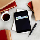 Beach Ball Wildwood New Jersey Shore Sticker on Kindle eReader Tablet with Coffee Mug and Books