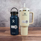 You Belong Among the Wildflowers Sticker on Stanley Thermos and Hydroflask Water Bottle
