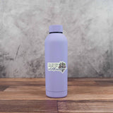 You Belong Among the Wildflowers Sticker, Cute Flower Sticker on Purple Metal Water Bottle