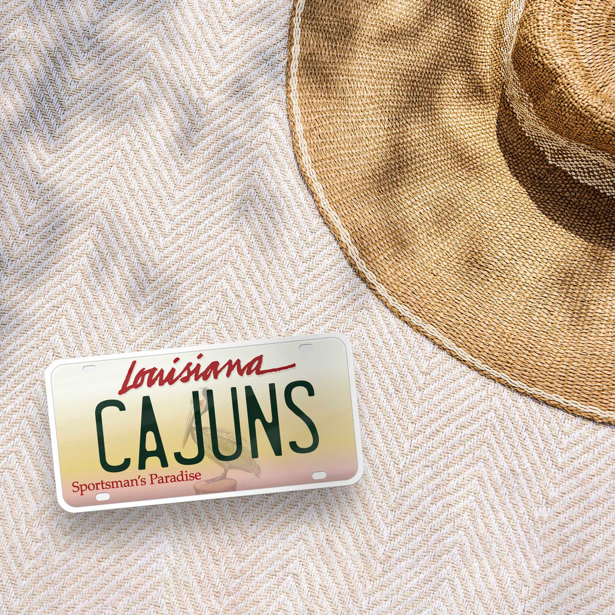 Cajuns Louisiana License Plate Sticker Sentinel Supply
