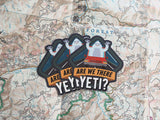 Are We There Yeti Vinyl Cryptid Stickers