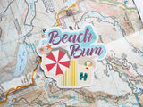 Beach Bum Ocean Shore Sticker