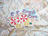 Beach Bum Ocean Shore Stickers