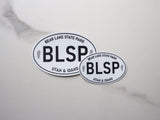 White Oval Bear Lake Idaho & Utah Sticker