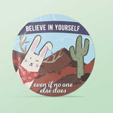 Believe Jackalope Refrigerator Magnet