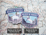 Believe Unicorn Sticker - Hooves on Ground & Hooves in Air