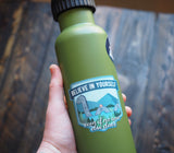 Believe Loch Ness Monster Sticker on Water Bottle