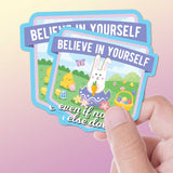 Easter Bunny Believe in Yourself Sticker