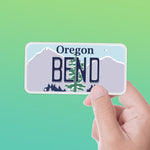 Bend Oregon License Plate Sticker