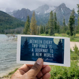 John Muir Quote Sticker