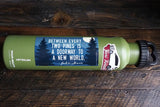John Muir Quote Sticker on Water Bottle