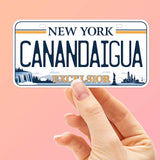 Canandaigua New York License Plate Sticker