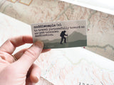 Coddiwomple Wander Sticker - Hiker