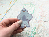 Confident Yeti Sticker - 3" Small