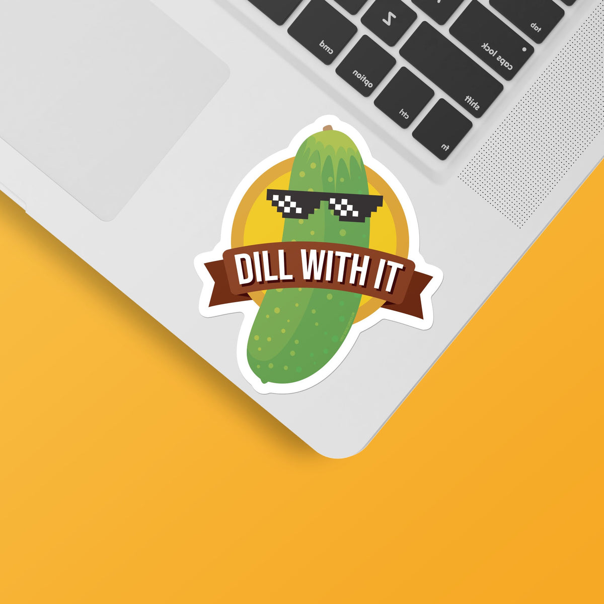 Dill Pickle Vinyl Sticker // Encouraging Stickers 