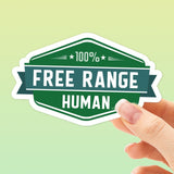 Free Range Human Sticker