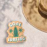 Gone Surfing Beach Sticker