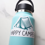 Happy Camper Tent Sticker