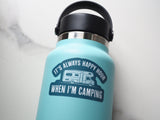 Always Happy Hour When I'm Camping RV Sticker