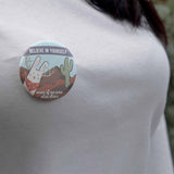 Believe Jackalope Pin - 2.25" Button