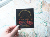 John Muir Quote Sticker