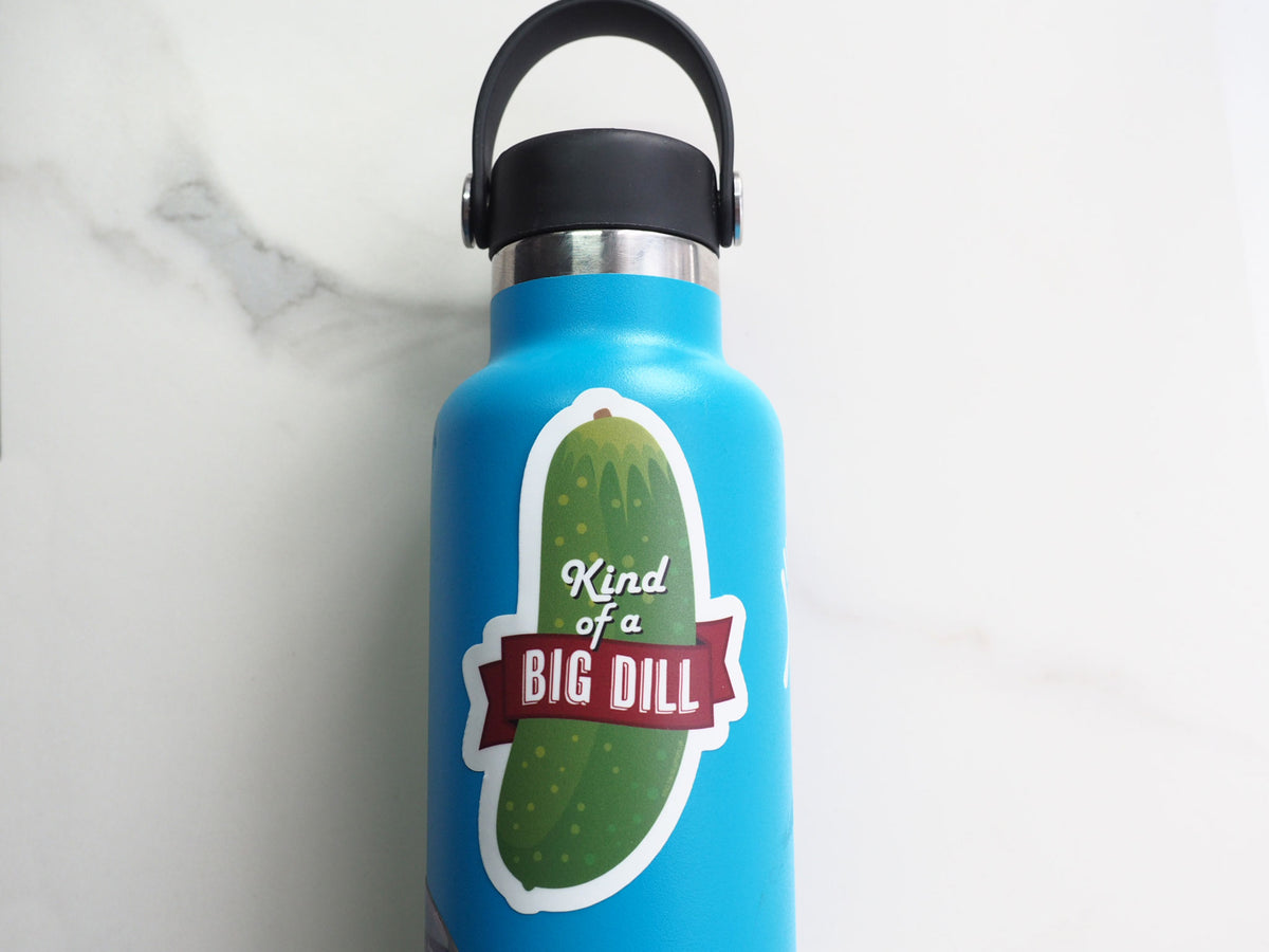 Dill Pickle Vinyl Sticker // Encouraging Stickers 